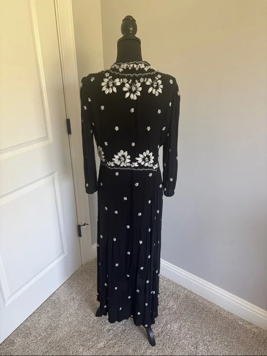 Free people Black Floral Embroidered Maxi Dress - Women's - Picture 2 of 4